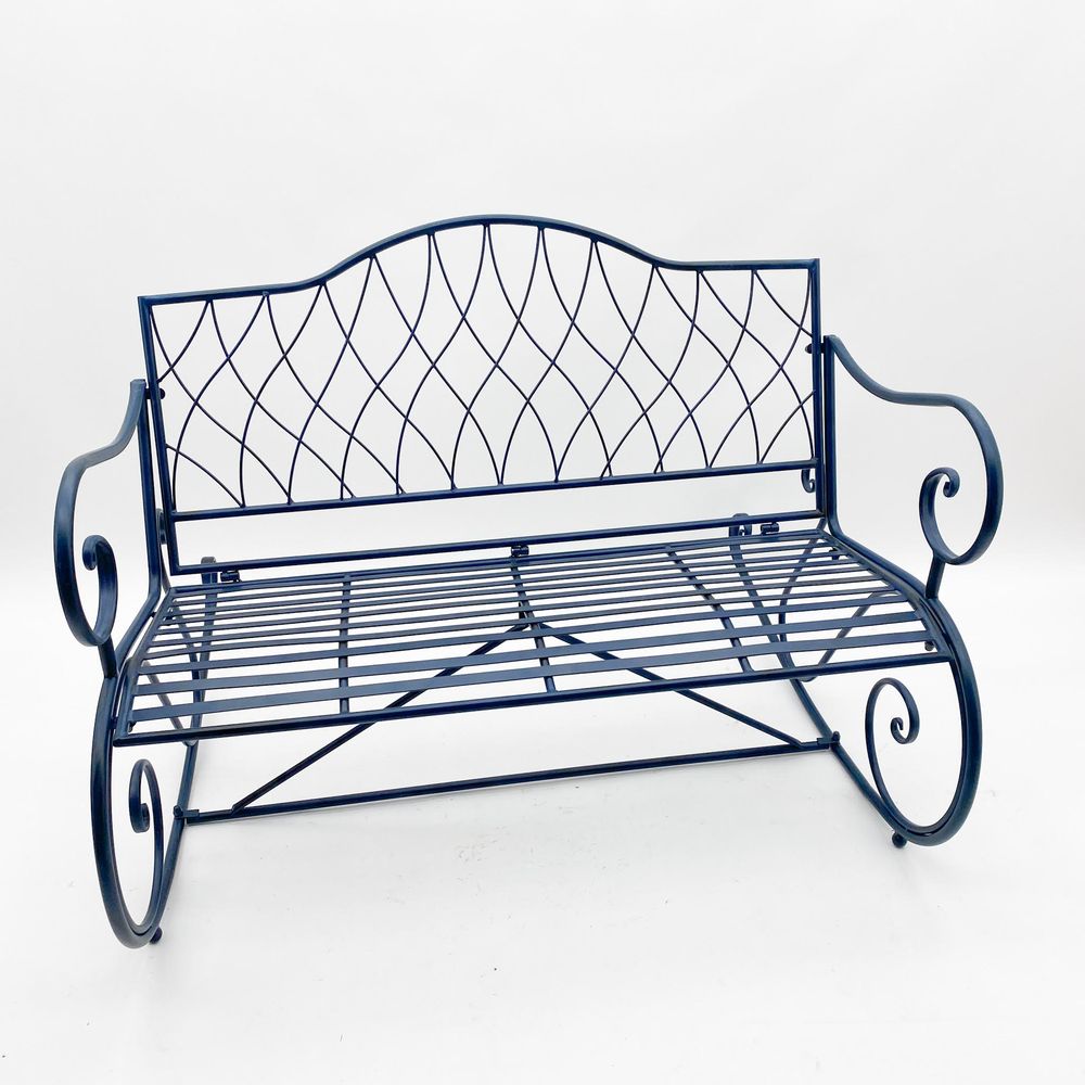 115CM BLUE 2 SEATER BENCH - SILVIONIX