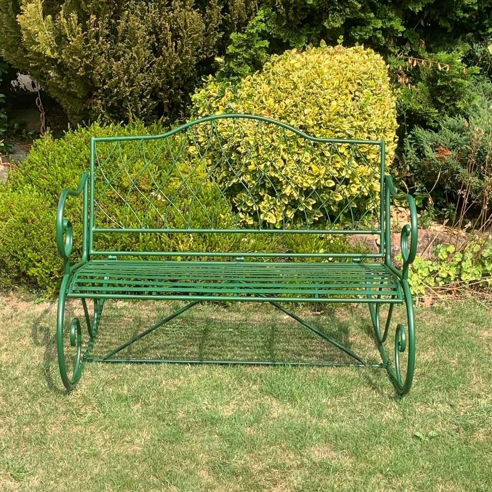 115CM GREEN 2 SEATER BENCH - SILVIONIX