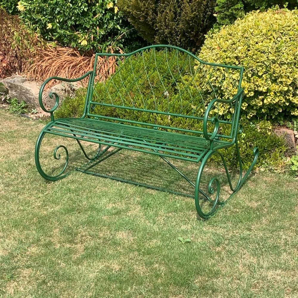 115CM GREEN 2 SEATER BENCH - SILVIONIX