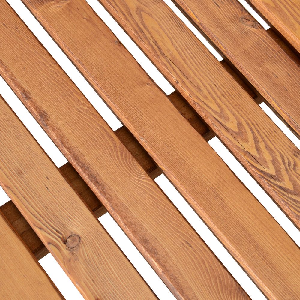 2 - Seater Wood Garden Chair Swing Bench Lounger - Cream - SILVIONIX