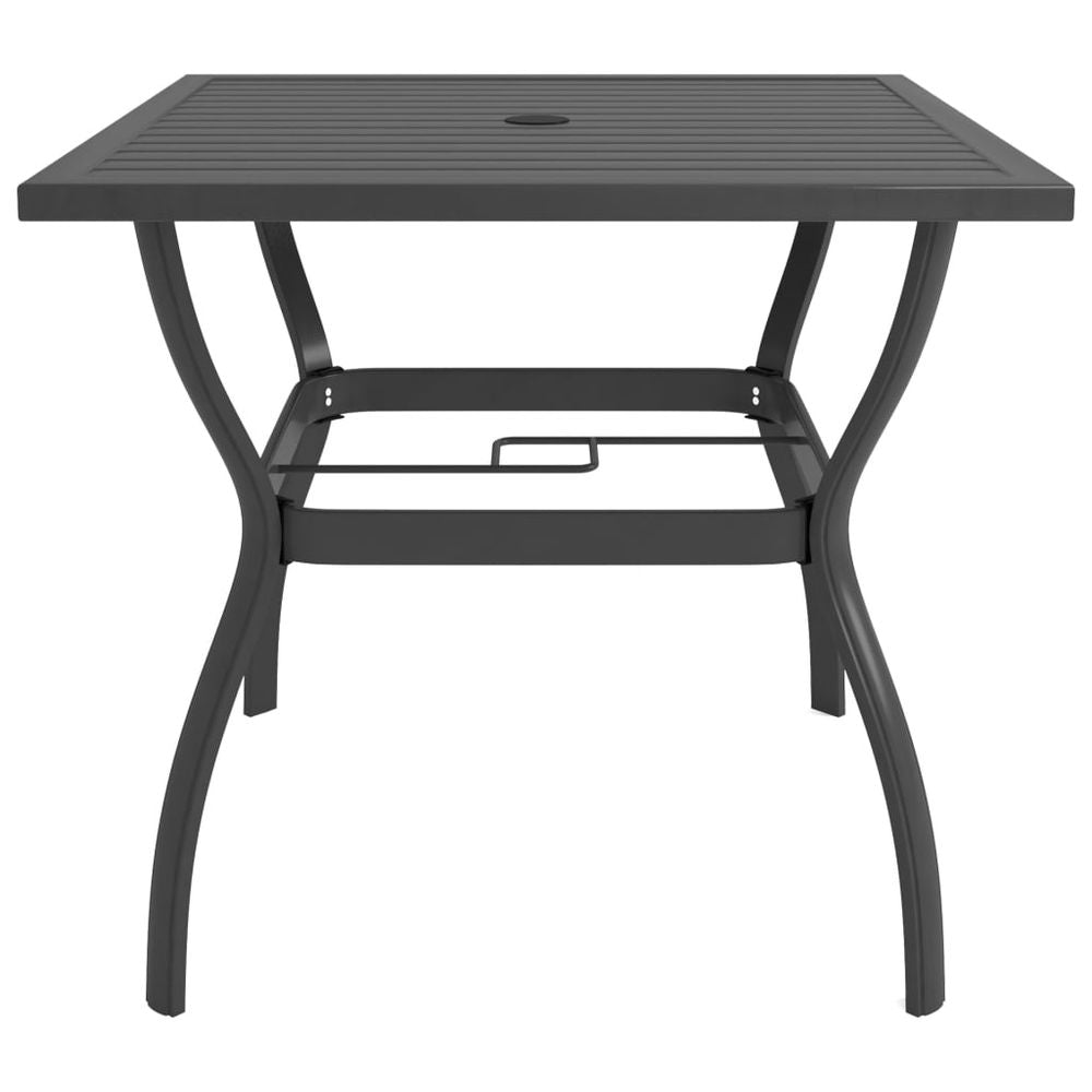 3 Piece Garden Dining Set Textilene and Steel - SILVIONIX