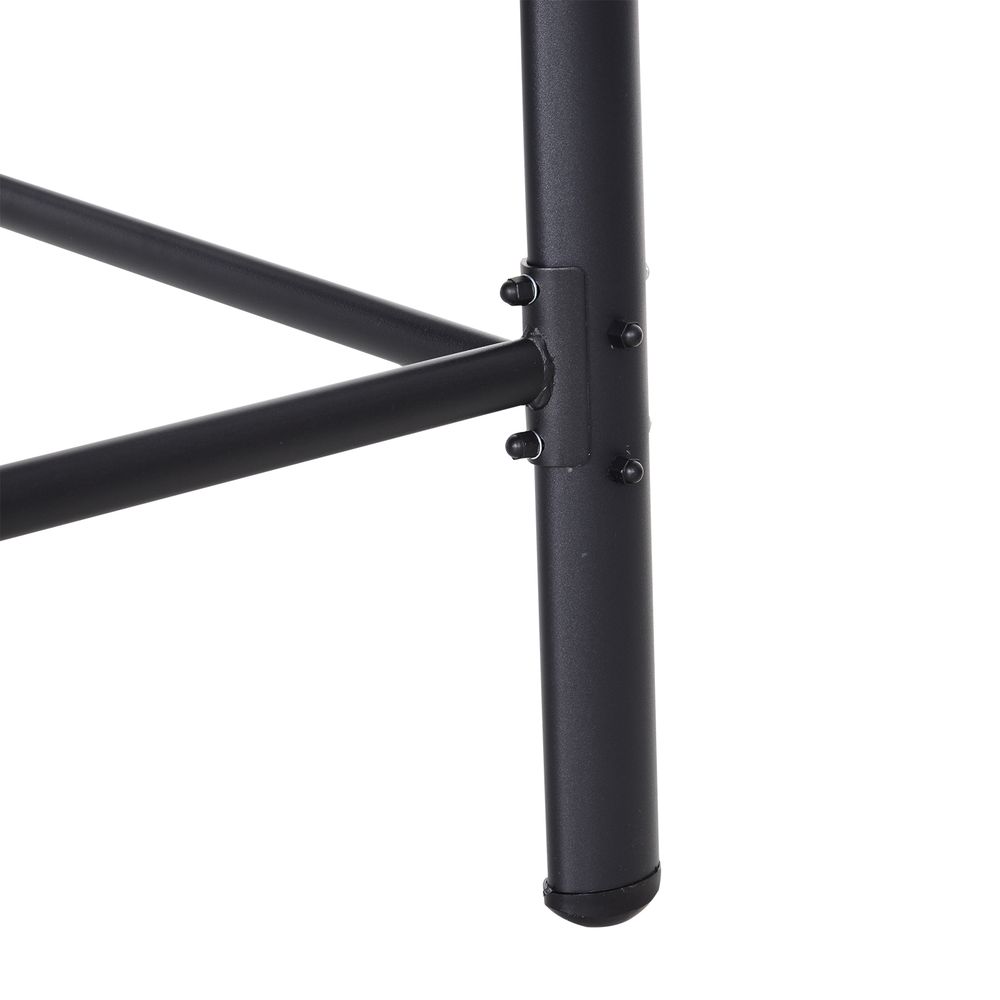 3 - Seater Rattan Garden Swing Chair - Black - SILVIONIX