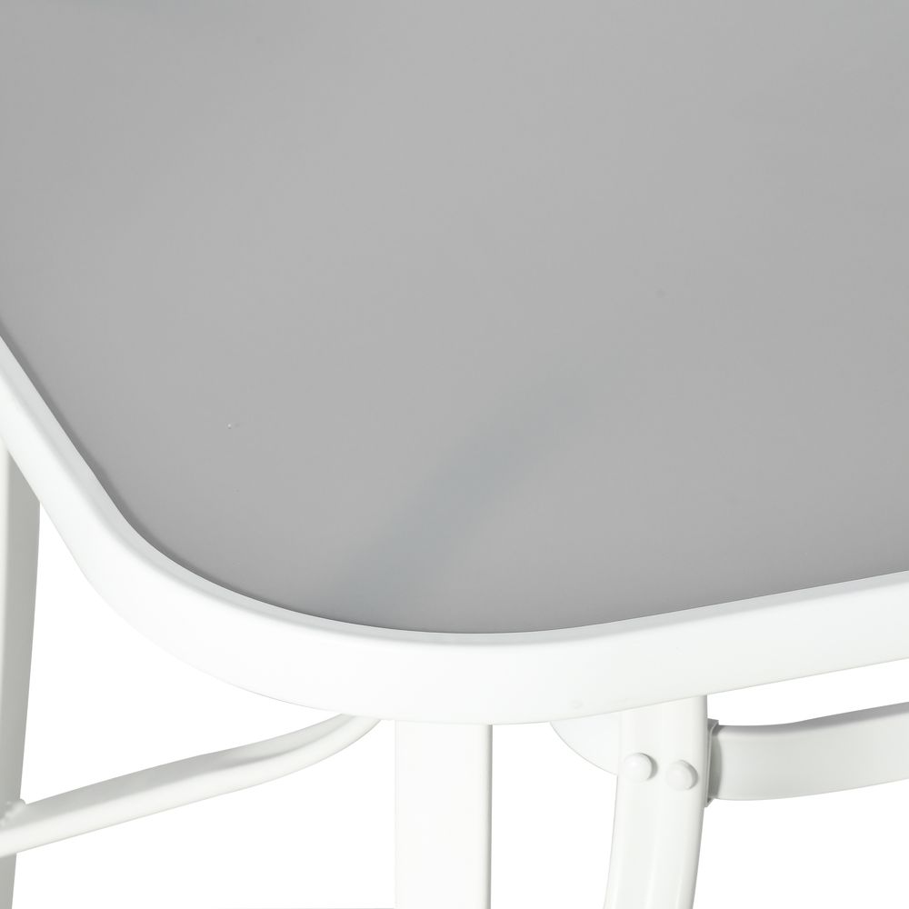 7 Piece Garden Dining Set 6 Seater Outdoor Patio Furniture Grey - SILVIONIX