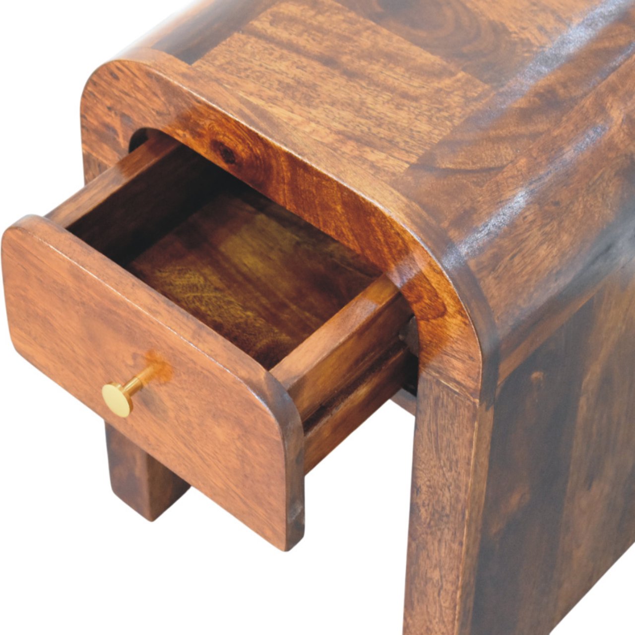Slatted Oak-ish Bench with 3 slots