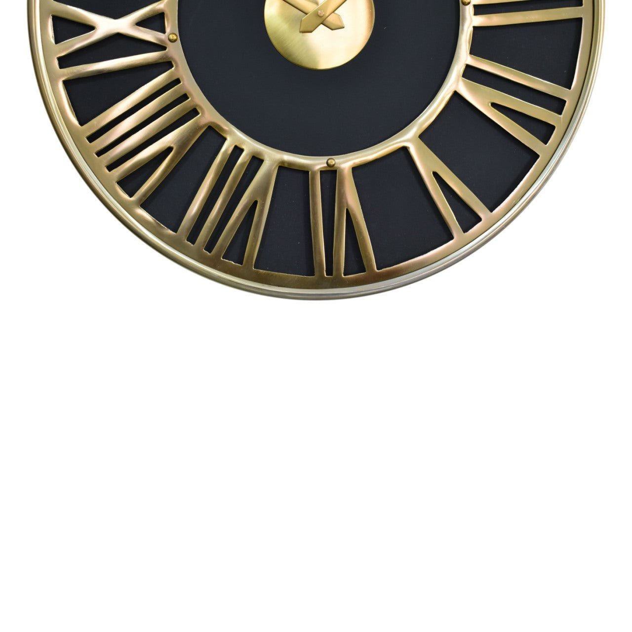 Black and Gold Wall Clock - SILVIONIX