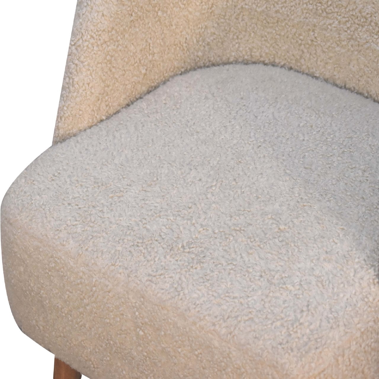 Bouclé Cream Tub Chair - SILVIONIX
