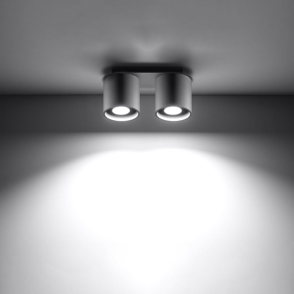 Ceiling lamp aluminum Orbis modern Design GU10 - SILVIONIX