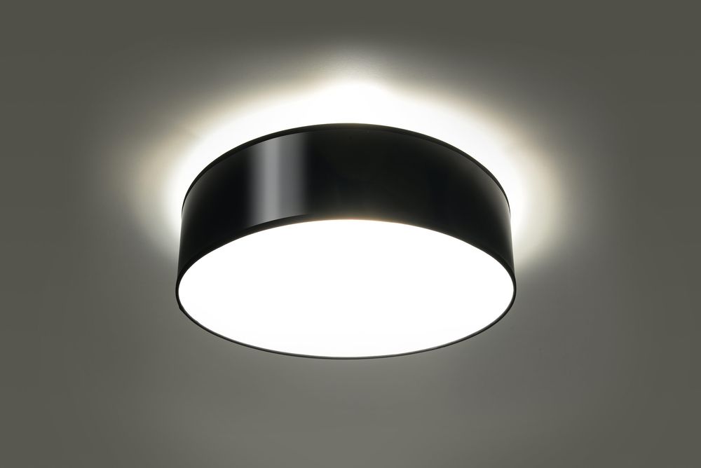 Ceiling Lamp ARENA 35 Black Round Shape Loft Design LED E27 - SILVIONIX