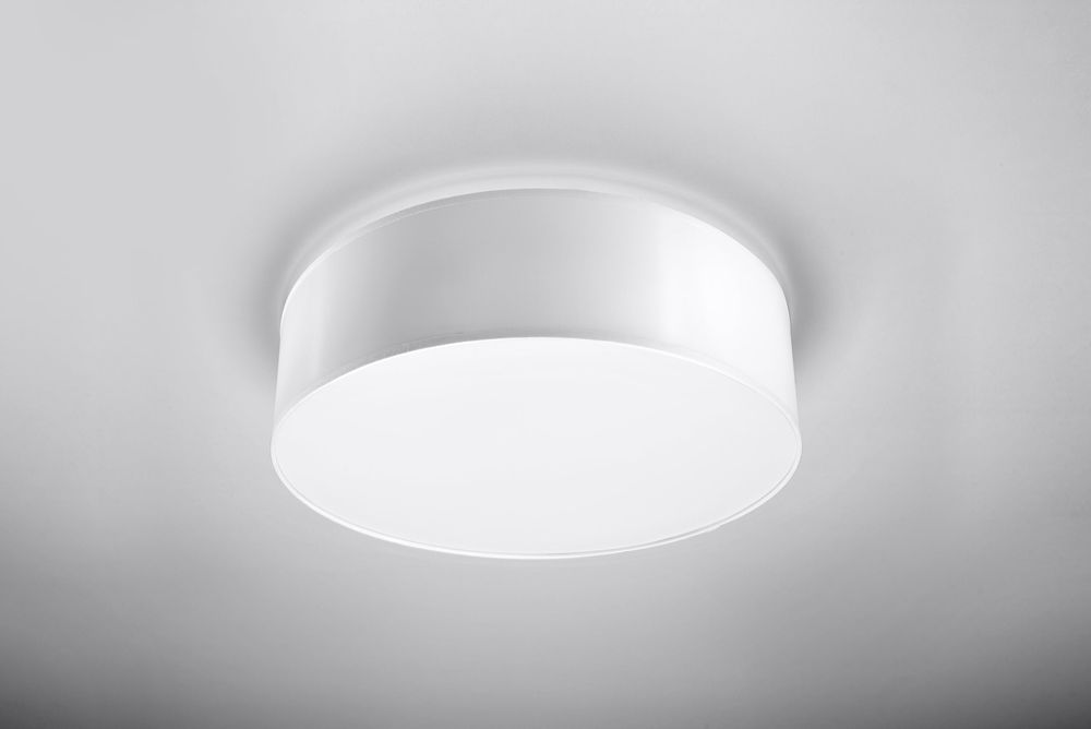Ceiling Lamp ARENA 35 White Round Shape Loft Design LED E27 - SILVIONIX