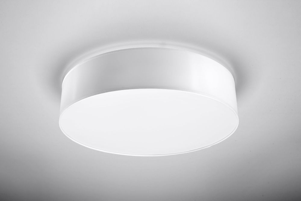 Ceiling Lamp ARENA 45 White Round Shape Loft Design LED E27 - SILVIONIX