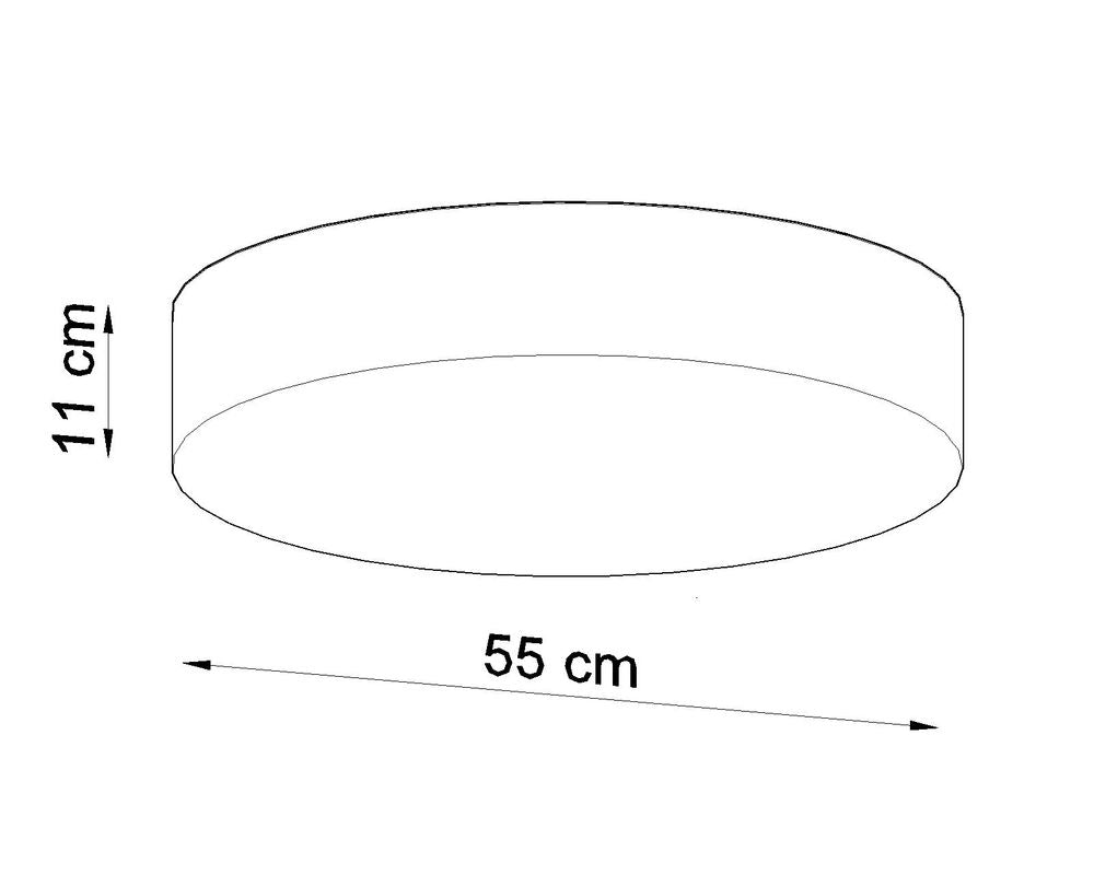 Ceiling Lamp ARENA 55 White Round Shape Loft Design LED E27 - SILVIONIX