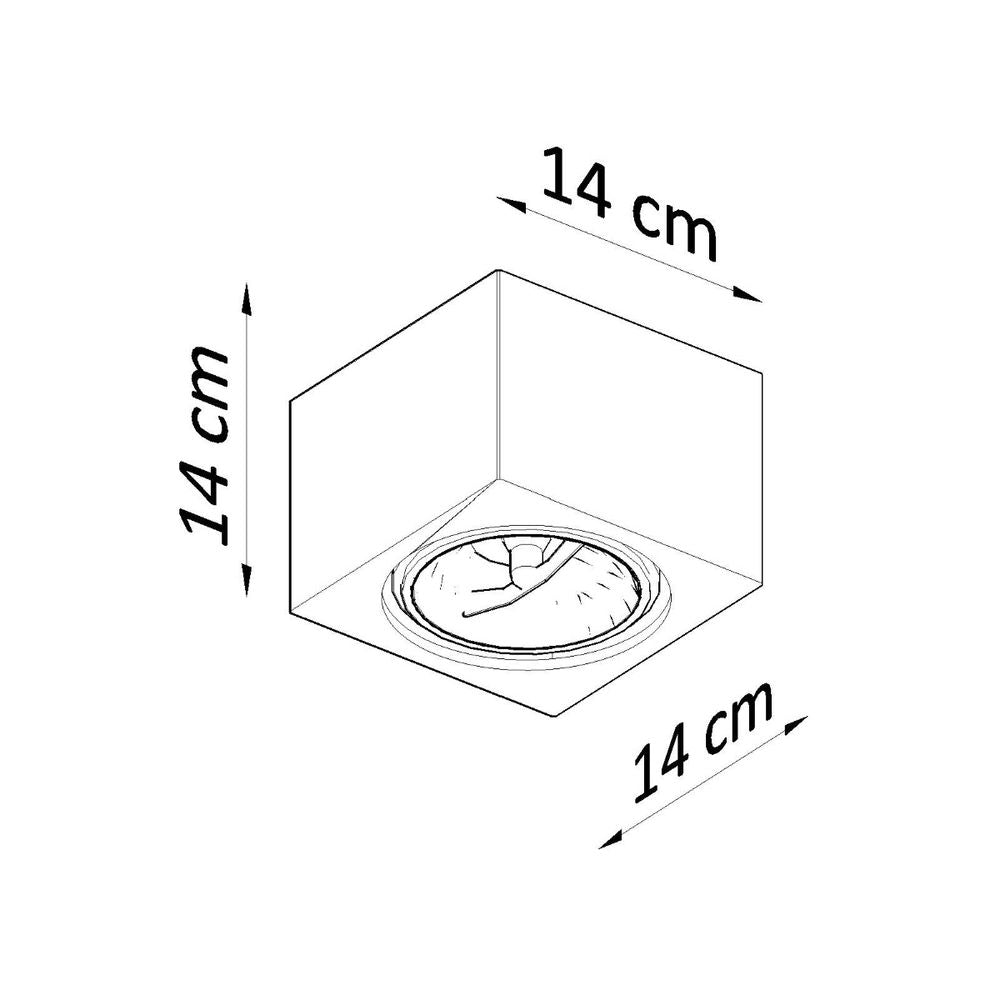 Ceiling lamp ceramics Seida modern Design GU10/ES111 - SILVIONIX