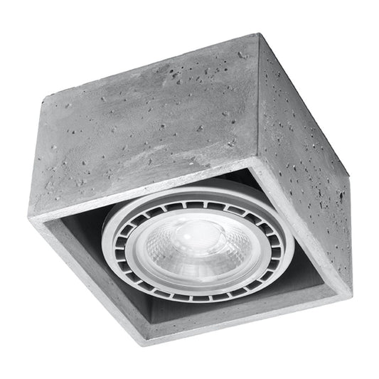 Ceiling lamp concrete Quatro industrial Design GU10 - SILVIONIX