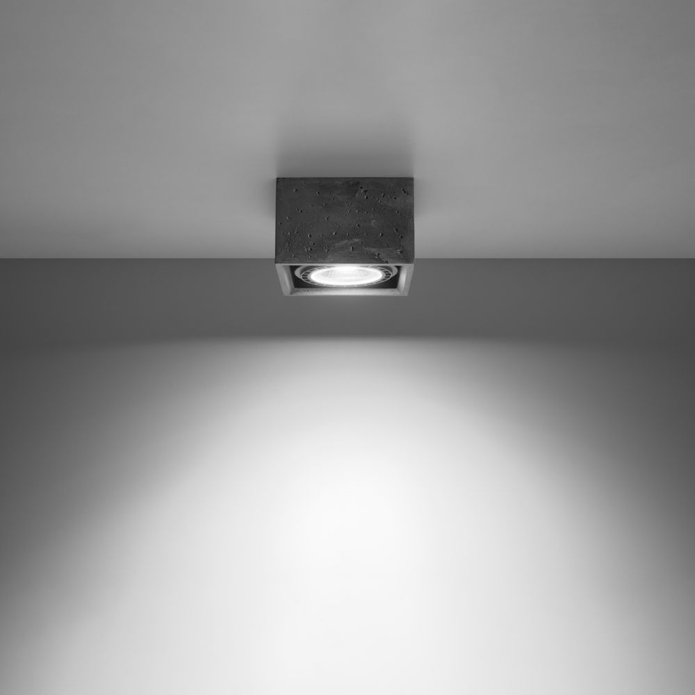Ceiling lamp concrete Quatro industrial Design GU10 - SILVIONIX