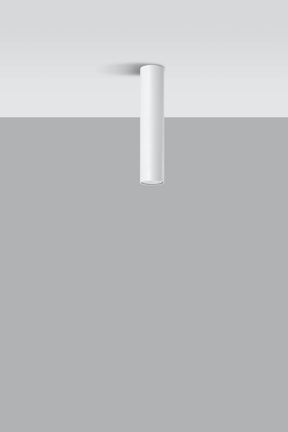 Ceiling lamp LAGOS Round Tube Shape Modern Loft Design LED GU10 - SILVIONIX