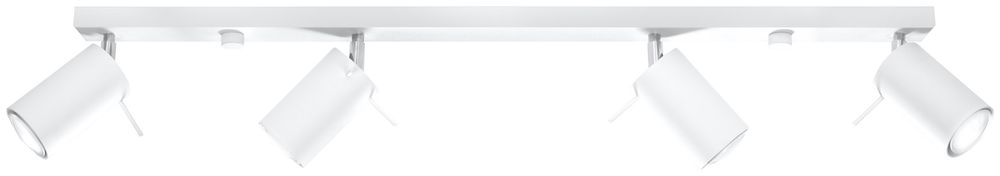 Ceiling Lamp RING 4L White Rotating Tube Modern Loft Design GU10 - SILVIONIX