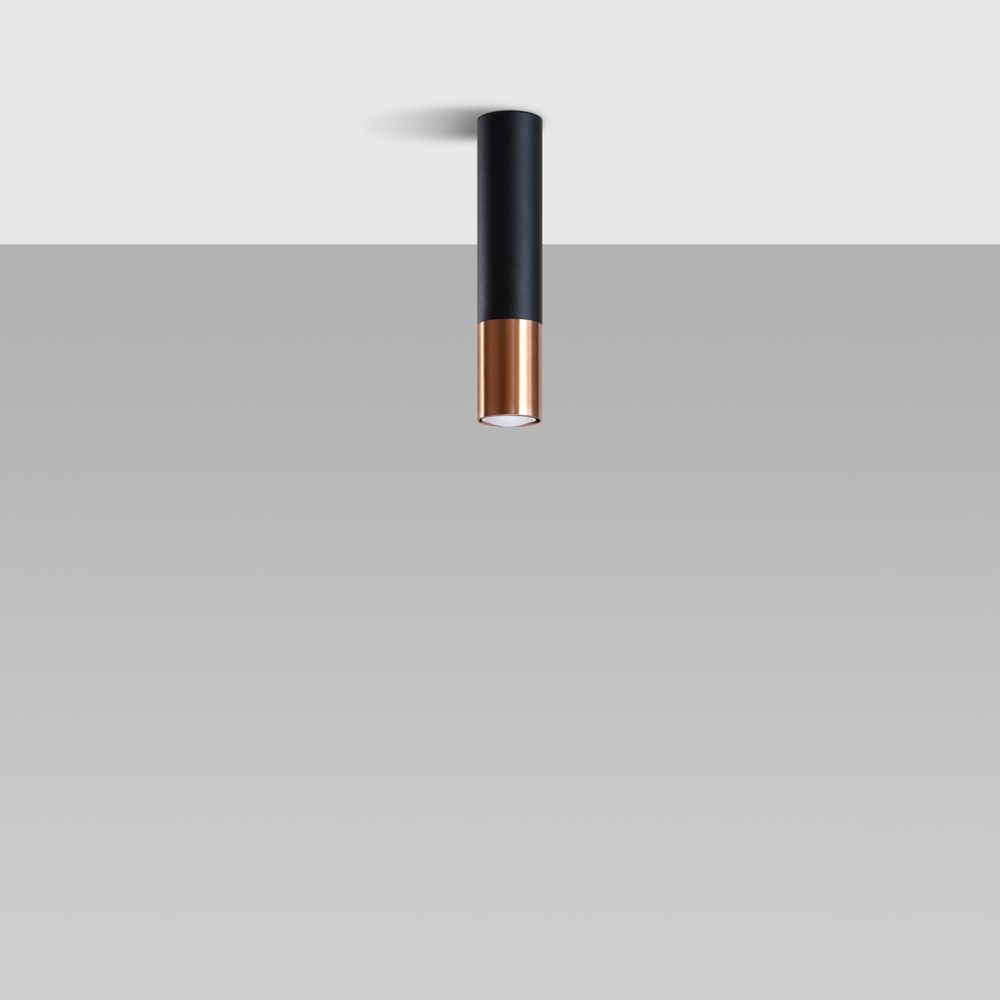 Ceiling lamp steel Loopez modern Design GU10 - SILVIONIX