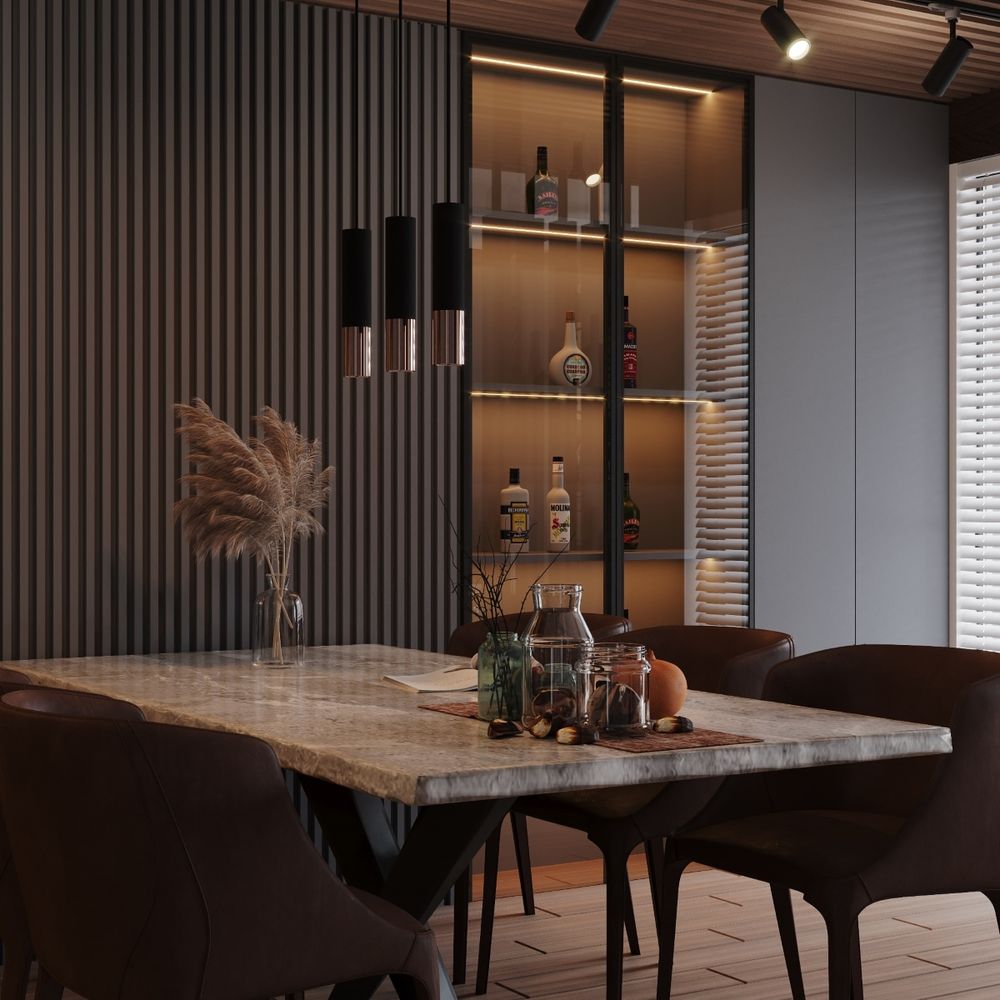 Ceiling lamp steel Loopez modern Design GU10 - SILVIONIX