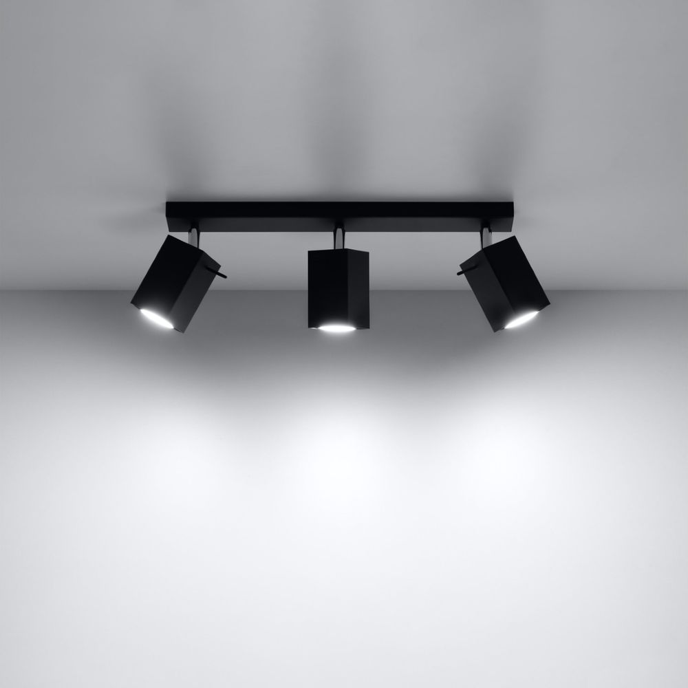 Ceiling lamp steel Merida modern Design GU10 - SILVIONIX