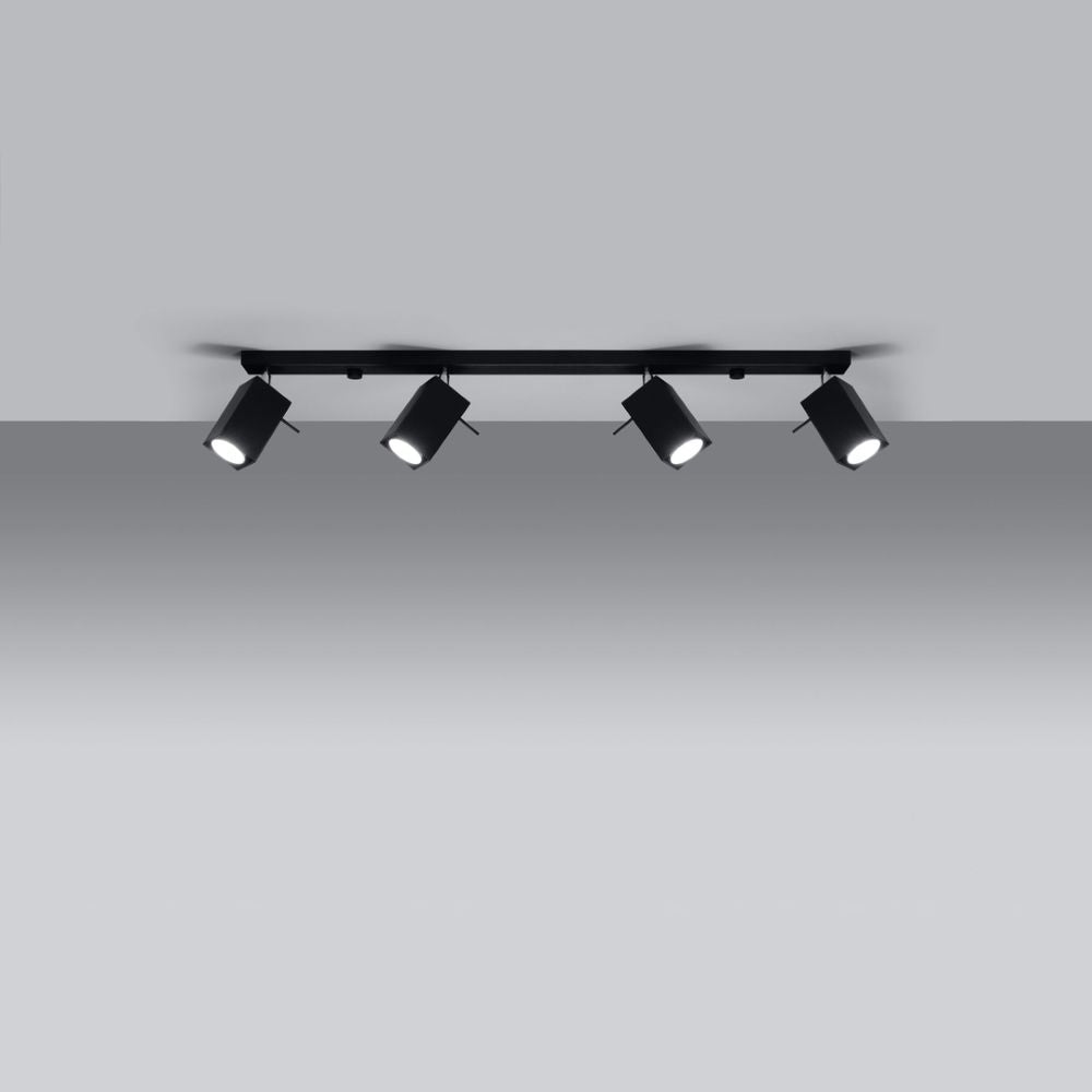 Ceiling lamp steel Merida modern Design GU10 - SILVIONIX