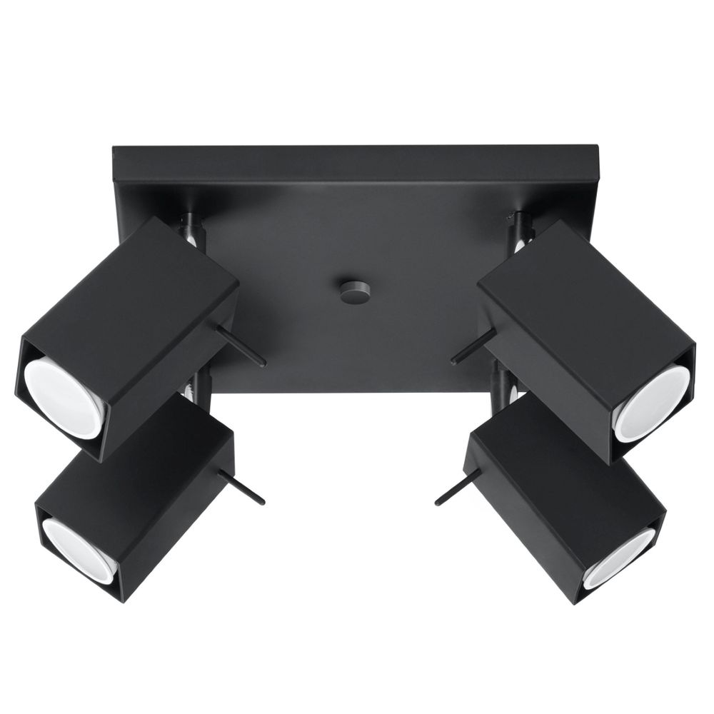 Ceiling lamp steel Merida modern Design GU10 - SILVIONIX