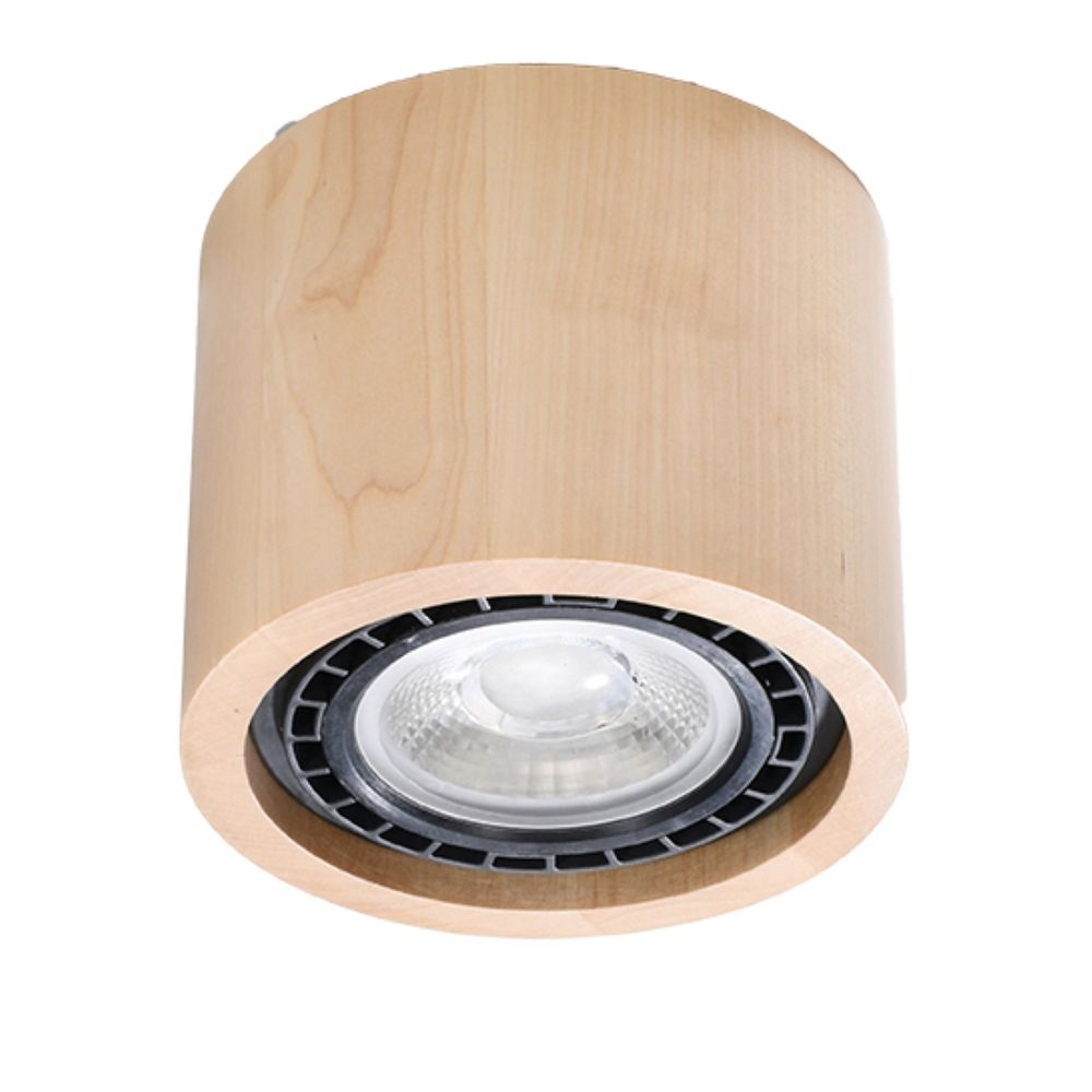 Ceiling lamp wood Basic Scandinavian Design GU10 - SILVIONIX