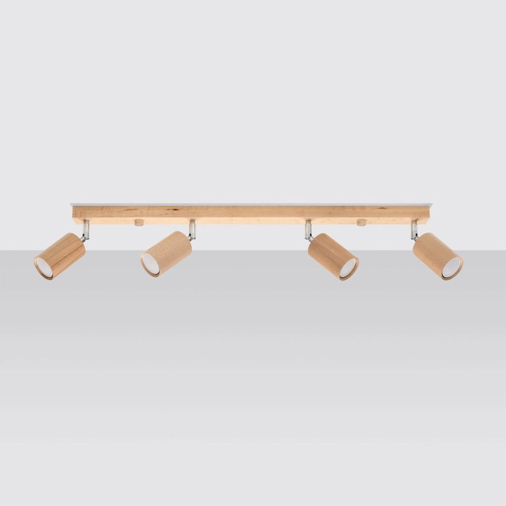 Ceiling lamp wood Berg Scandinavian Design GU10 - SILVIONIX