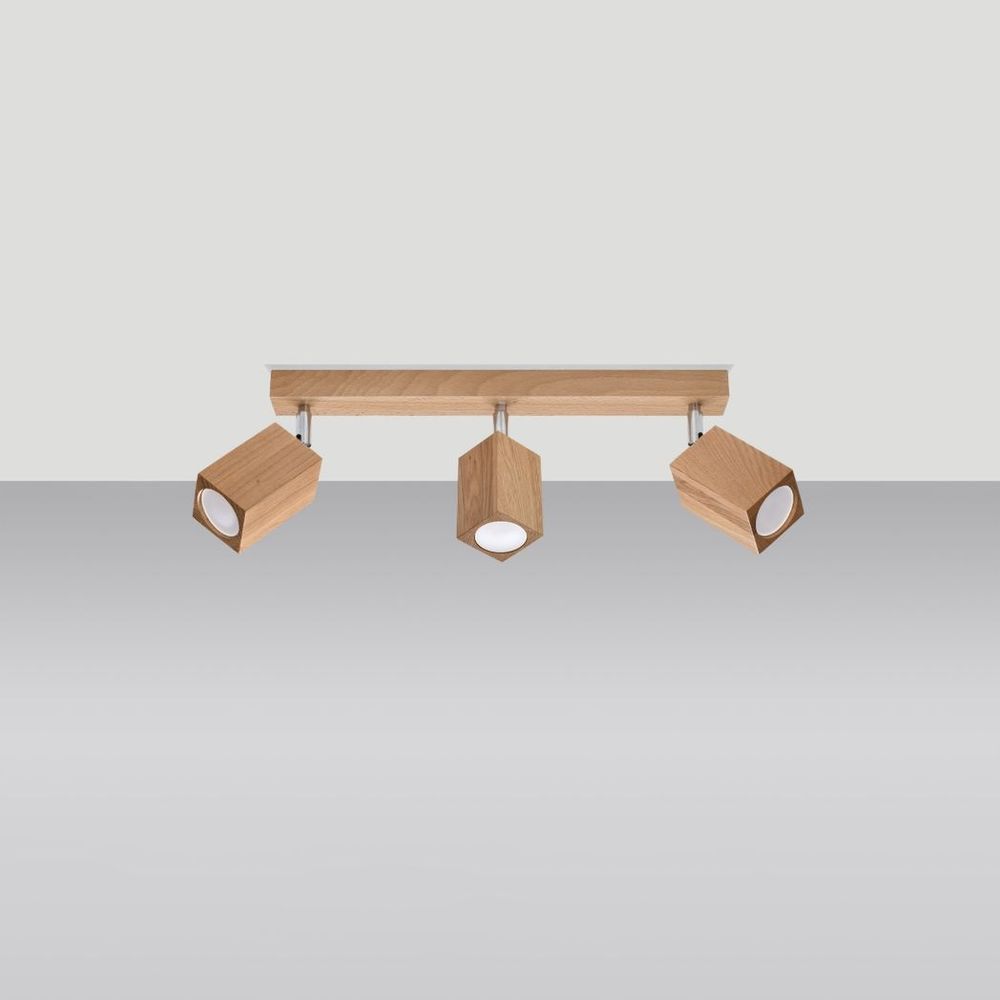 Ceiling lamp wood Keke Scandinavian Design GU10 - SILVIONIX