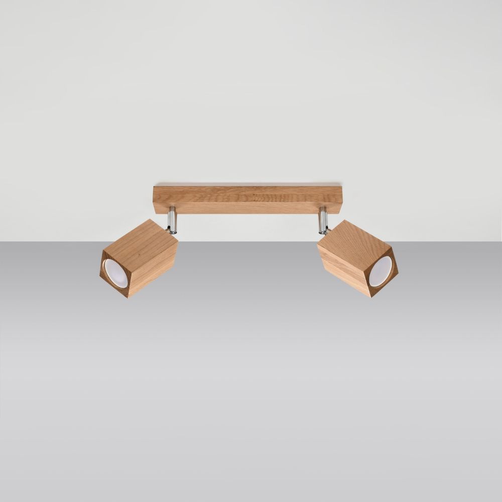 Ceiling lamp wood Keke Scandinavian Design GU10 - SILVIONIX