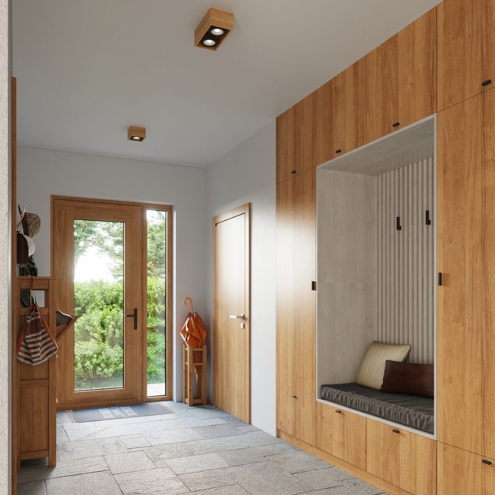 Ceiling lamp wood Quatro Scandinavian Design GU10 - SILVIONIX