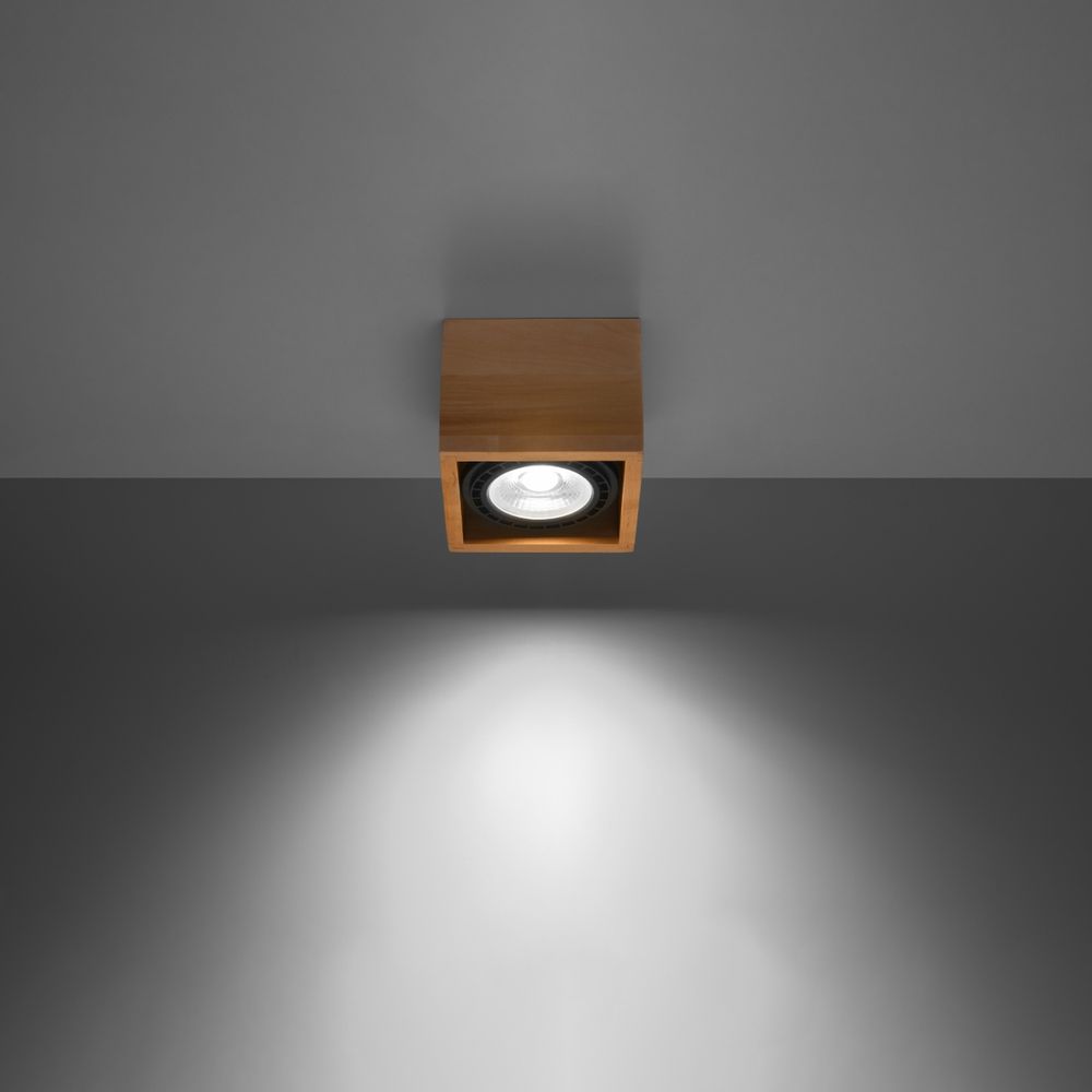 Ceiling lamp wood Quatro Scandinavian Design GU10 - SILVIONIX