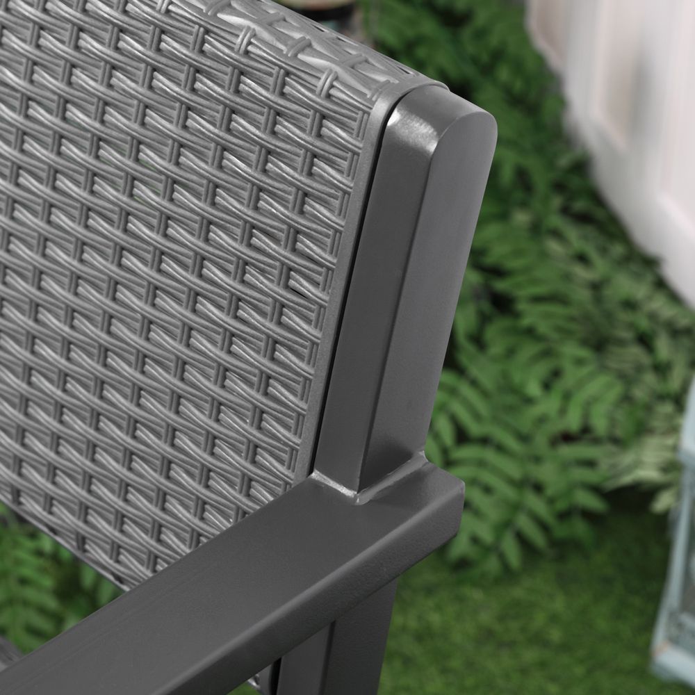 Garden PP Rattan Style Sofa Set, 4 PCS - SILVIONIX