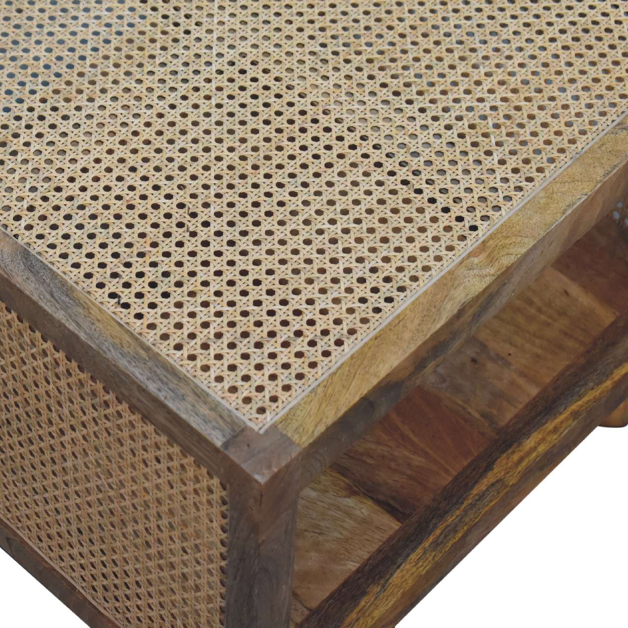 IN3463 - Small Rattan Coffee Table - SILVIONIX