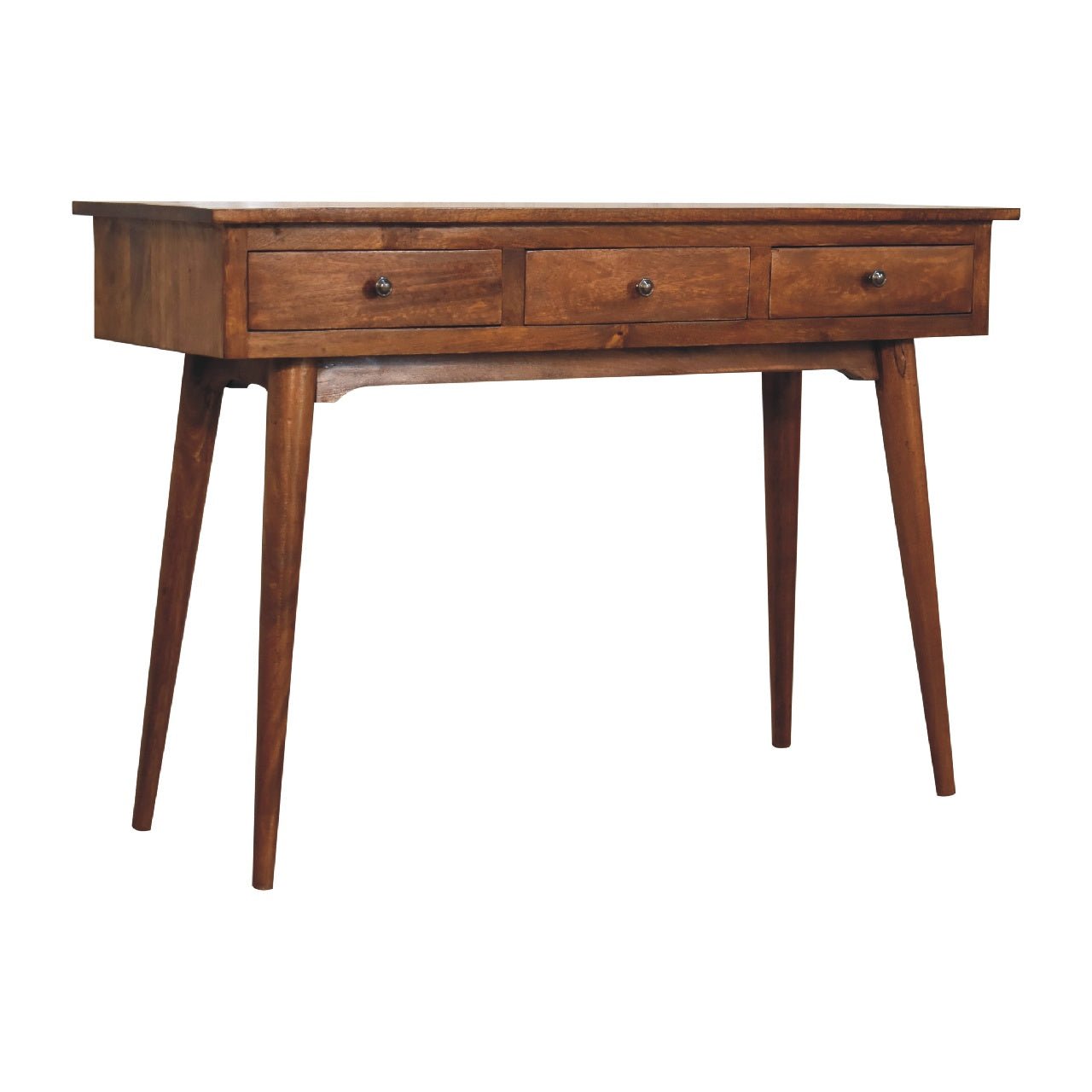 Large Chestnut Hallway Console Table - SILVIONIX