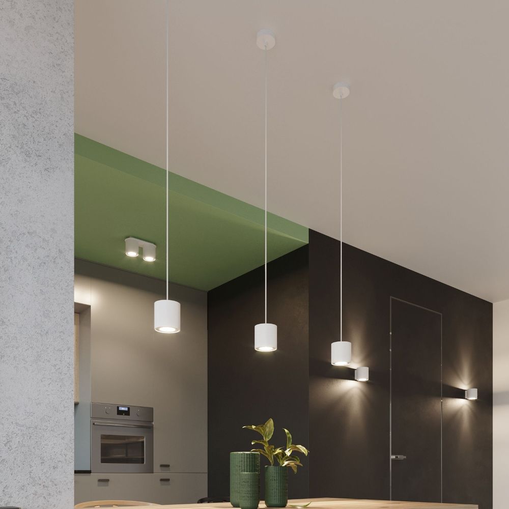 Pendant lamp aluminum Orbis modern Design GU10 - SILVIONIX