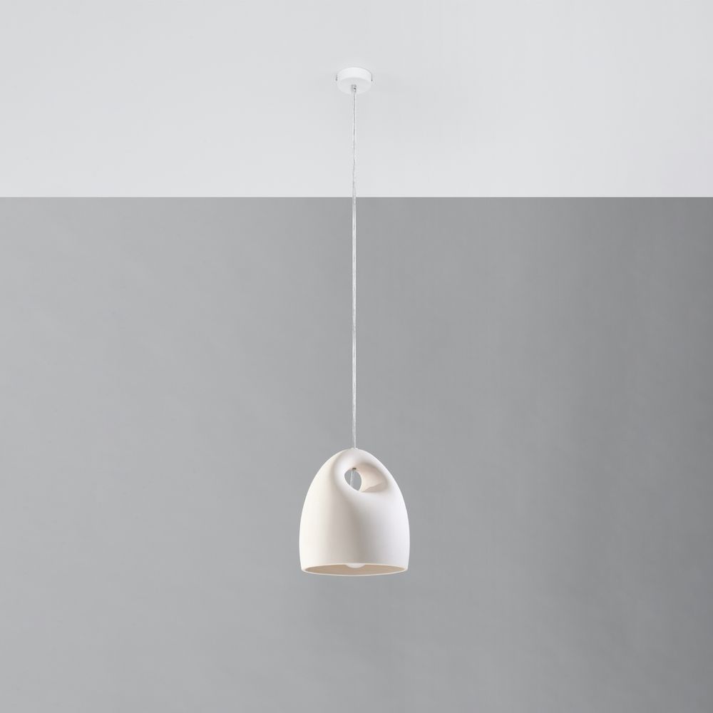 Pendant lamp ceramics Bukano modern Design E27 - SILVIONIX