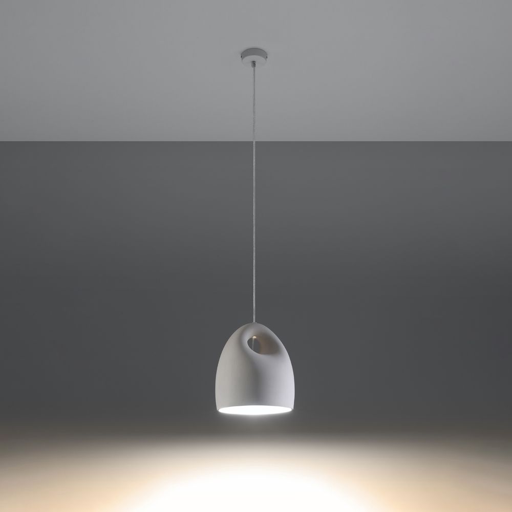 Pendant lamp ceramics Bukano modern Design E27 - SILVIONIX