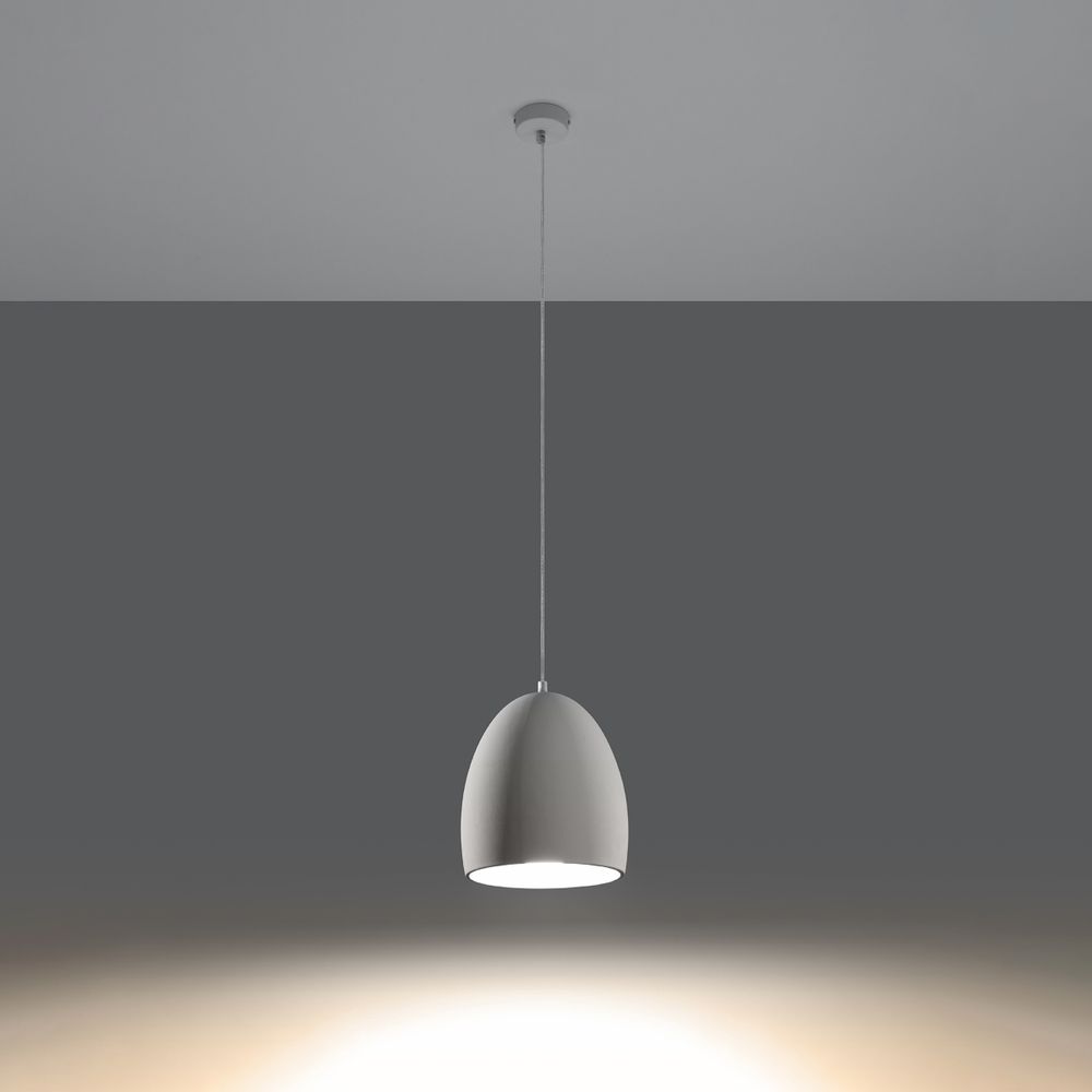 Pendant lamp ceramics Flawiusz modern Design E27 - SILVIONIX