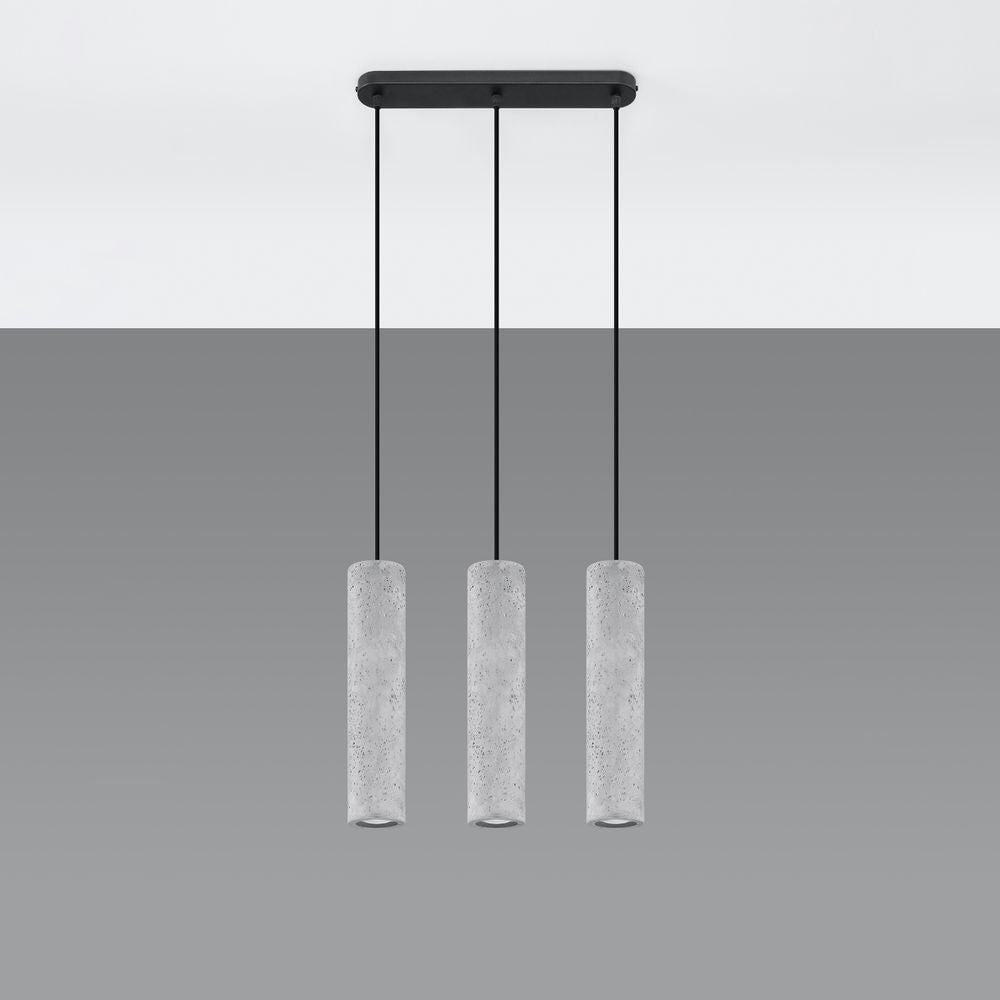 Pendant lamp concrete Luvo industrial Design GU10 - SILVIONIX