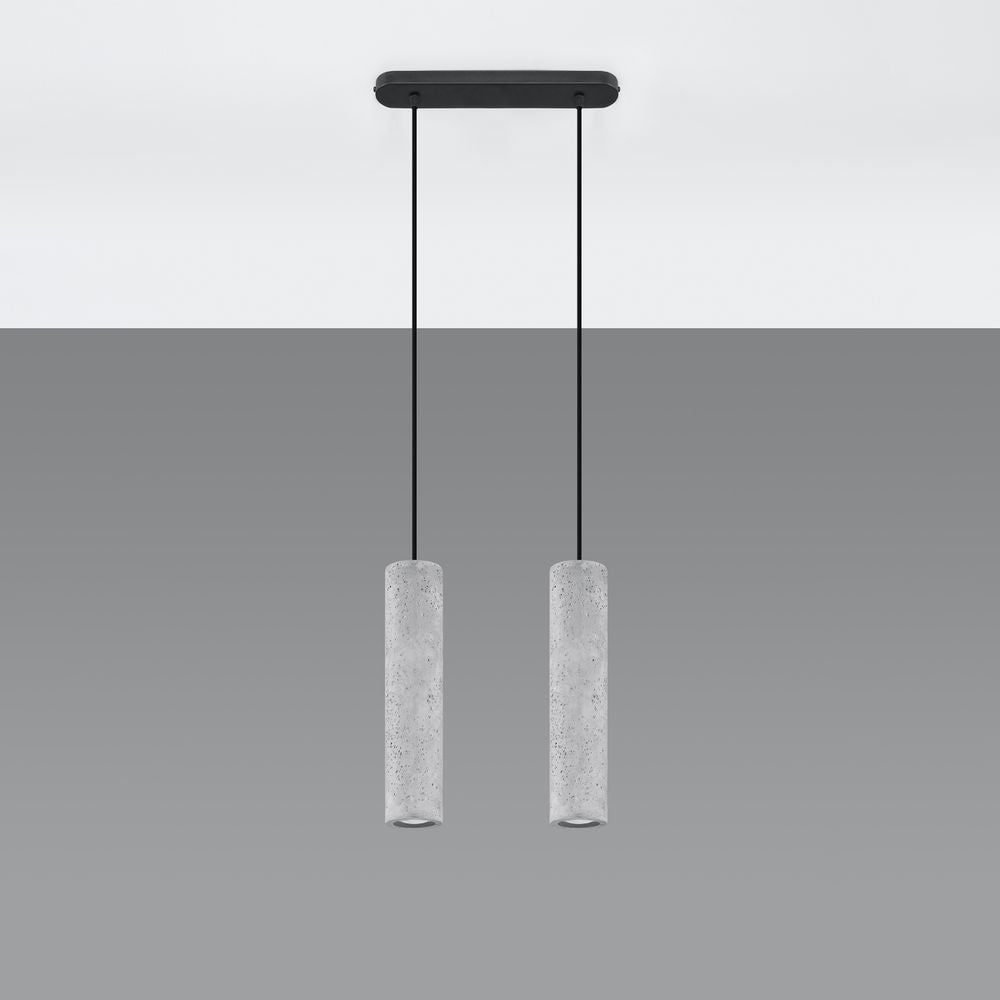 Pendant lamp concrete Luvo industrial Design GU10 - SILVIONIX