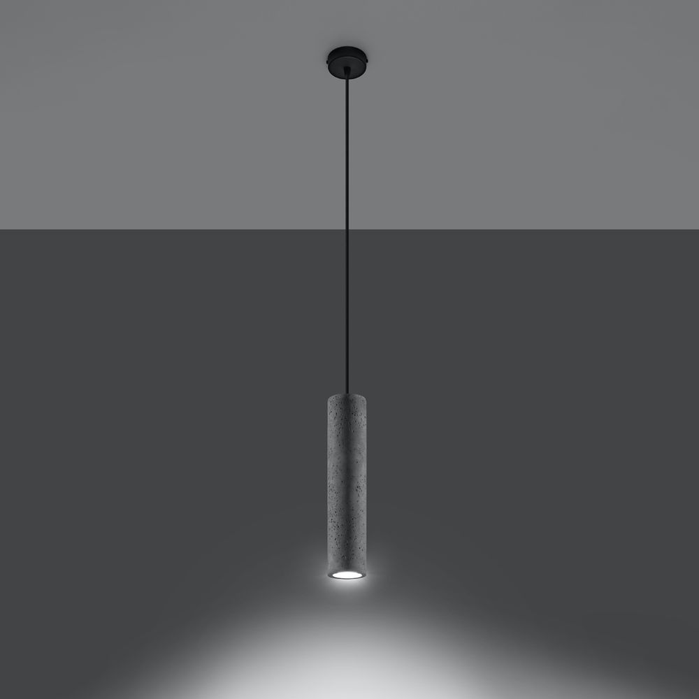 Pendant lamp concrete Luvo industrial Design GU10 - SILVIONIX