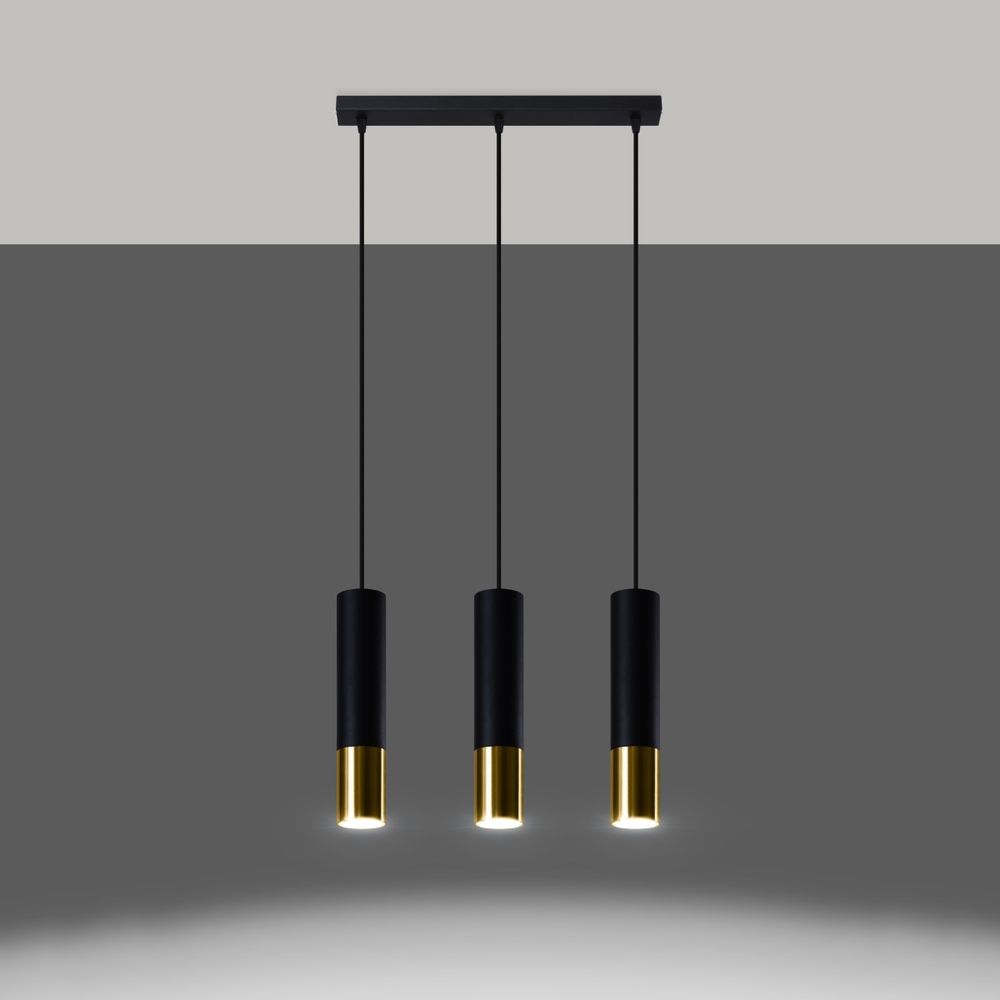 Pendant lamp steel Loopez modern Design GU10 - SILVIONIX