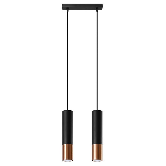 Pendant lamp steel Loopez modern Design GU10 - SILVIONIX