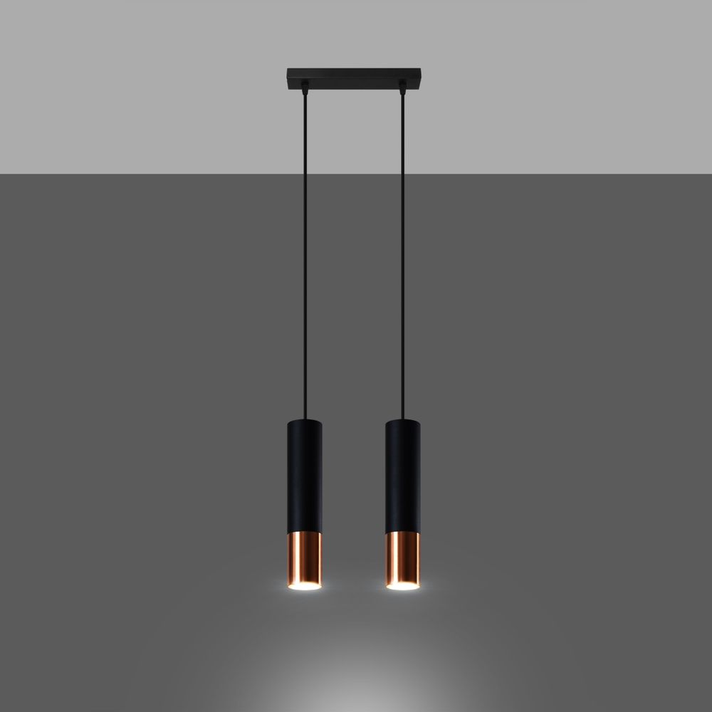 Pendant lamp steel Loopez modern Design GU10 - SILVIONIX