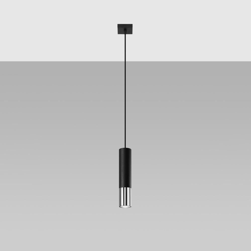 Pendant lamp steel Loopez modern Design GU10 - SILVIONIX