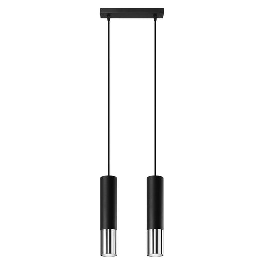 Pendant lamp steel Loopez modern Design GU10 - SILVIONIX
