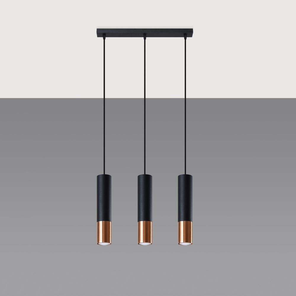 Pendant lamp steel Loopez modern Design GU10 - SILVIONIX