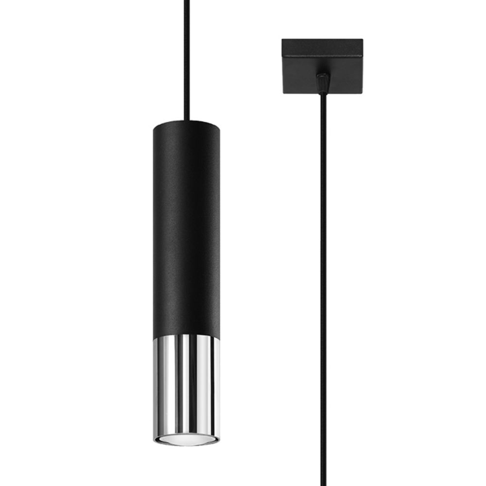 Pendant lamp steel Loopez modern Design GU10 - SILVIONIX