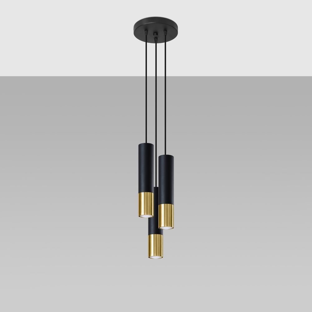 Pendant lamp steel Loopez modern Design GU10 - SILVIONIX