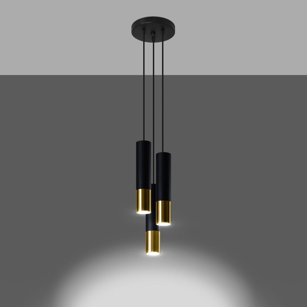 Pendant lamp steel Loopez modern Design GU10 - SILVIONIX
